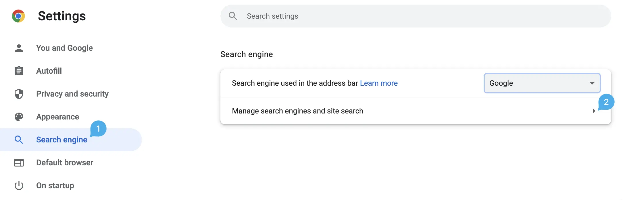 Search Engine Preference